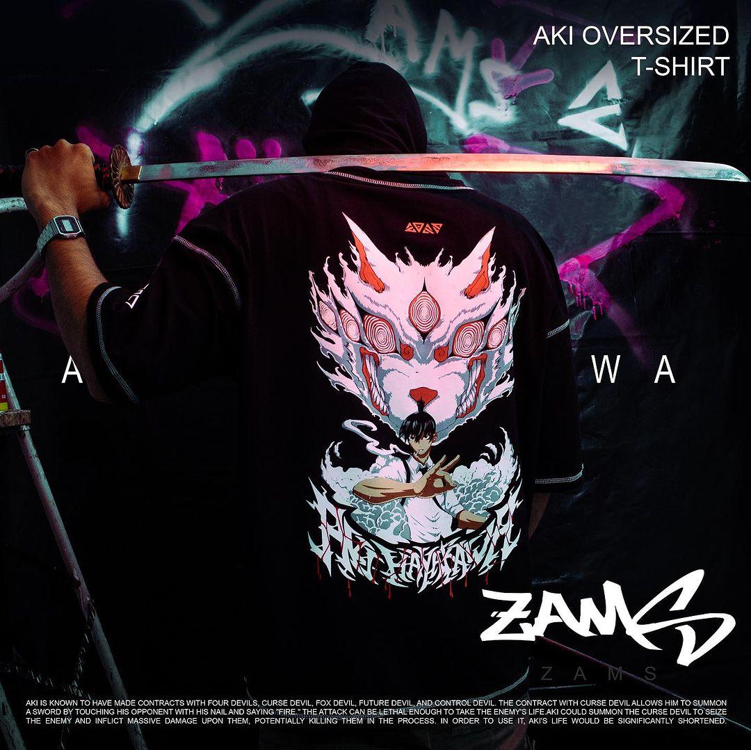 AKI / Chainsaw man / Oversized T-Shirt - ZAMS