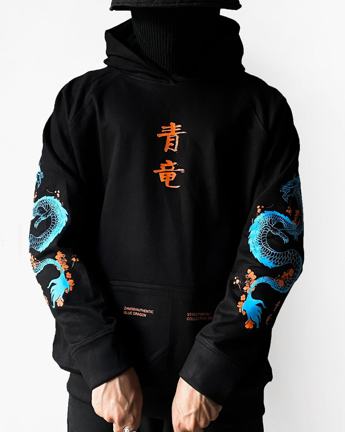 Blue Dragon / Oversized Hoodie - ZAMS