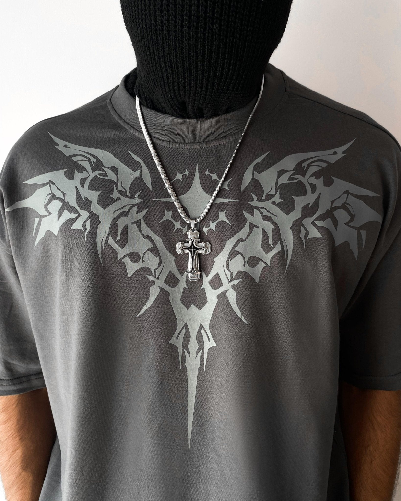 Gothic Angel / Streetwear / Oversized T-Shirt - ZAMS